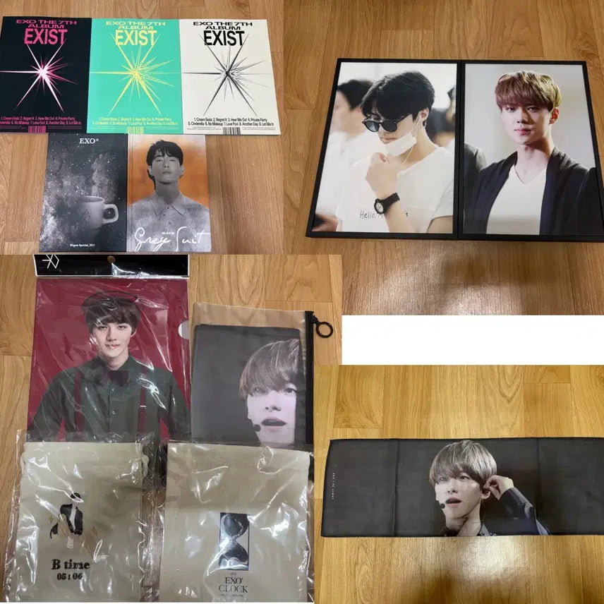 [BUNJANG] EXO Album Frame Slogan Goods Bundle Set / 엑소 앨범 액자 슬로건 굿즈 일괄 양도