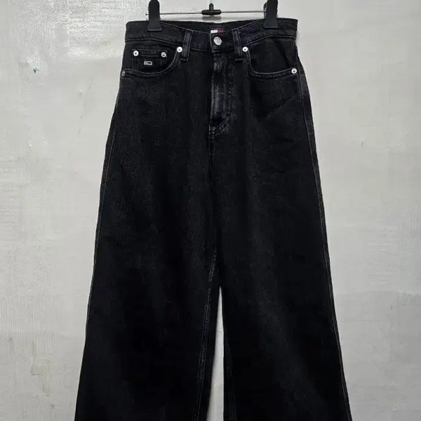 [BUNJANG] Tommy Jeans Black Wide Leg Denim Pants Size 24/30 / 타미진스 블랙 와이드 데님 팬츠 24/30