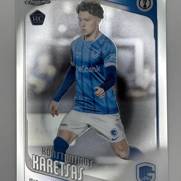 [BUNJANG] 2025-26 Topps Chrome UEFA Club Competitions #150 Konstantinos Karetsas Trading Card / 2025-26 Topps Chrome UCC #150