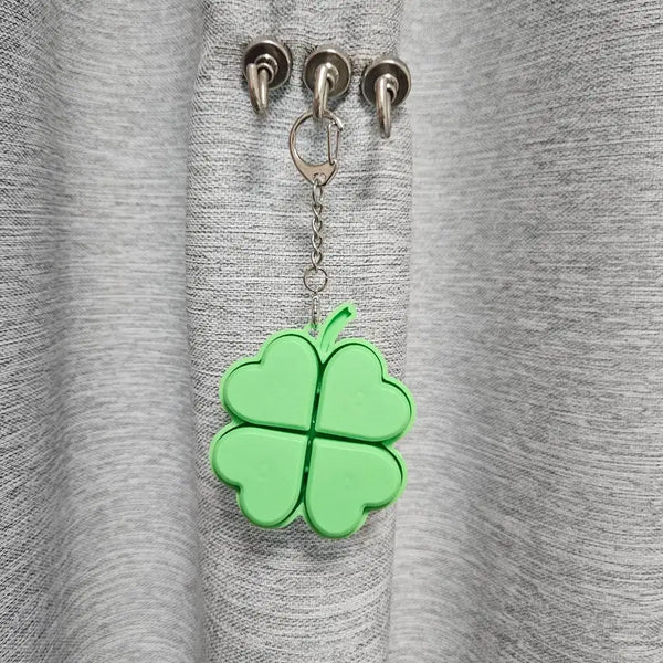 [BUNJANG] Four-Leaf Clover LED Keycap Keychain / 네잎클로버 led 키캡 키링