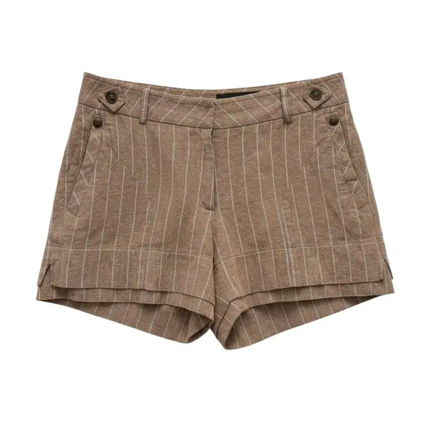 [BUNJANG] JS New York Linen Striped Shorts / 여성66/ JS뉴욕 린넨 스트라이프 반바지