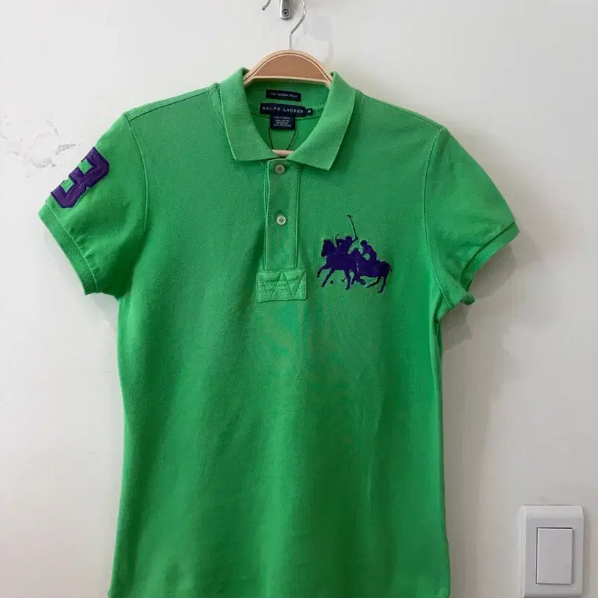 [BUNJANG] Polo Ralph Lauren Big Pony Skinny Fit Short Sleeve Polo Shirt / 187. 폴로 빅포니 스키니 반팔 카라티 PK