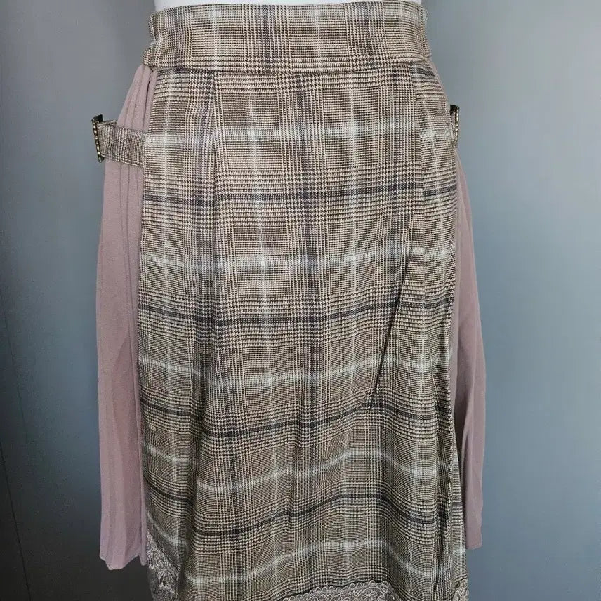 [BUNJANG] axes femme Check Pleated Skirt / 엑시즈팜 체크 플리츠 스커트 axes femme