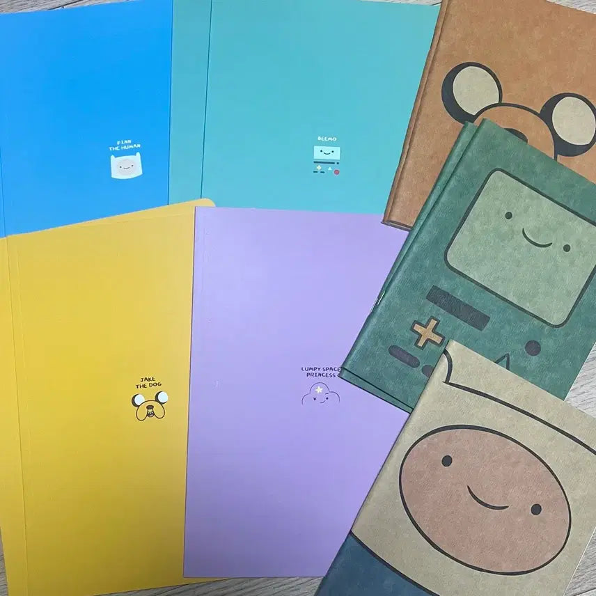 [BUNJANG] Adventure Time Blank and Lined Notebook Set (12 Books) / 핀과제이크의 어드벤처타임 노트 12권 일괄판매