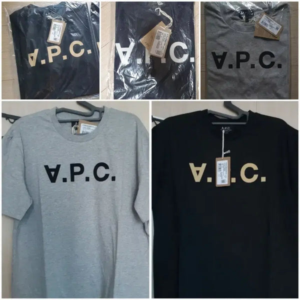 [BUNJANG] A.P.C. (APC) Unisex Basic Logo T-Shirt / (새상품) 아페쎄 반팔티 블랙, 네이비, 그레이 _남여공용 APC 반팔티 S, M, L