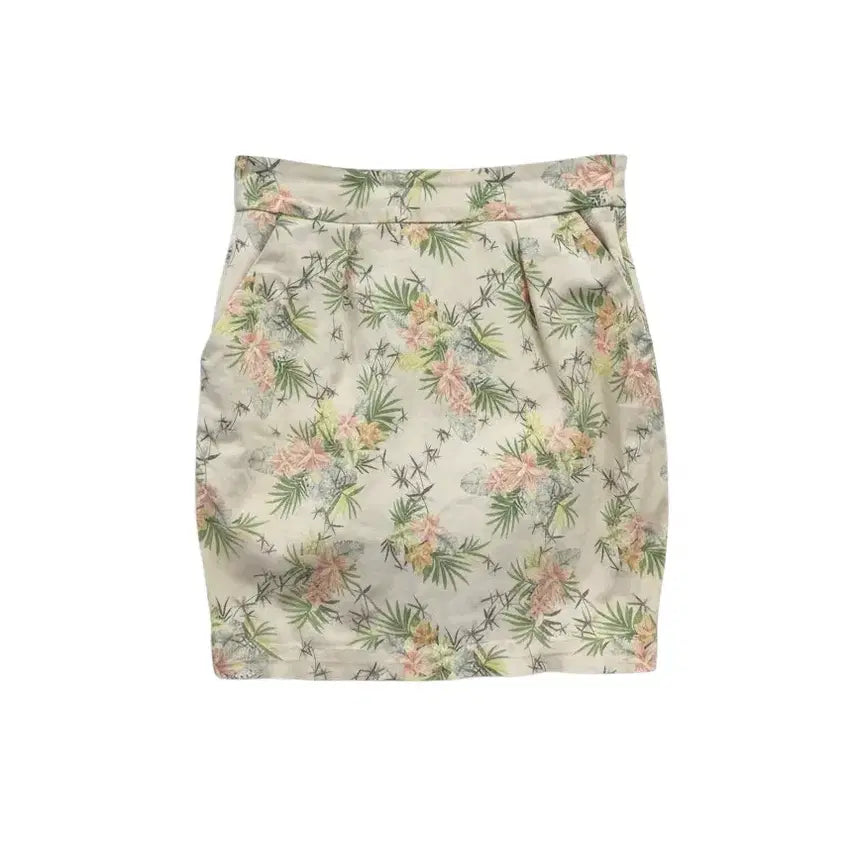 [BUNJANG] Zara Tropical Pattern Skirt / 여성S/ 자라 트로피컬 패턴 스커트