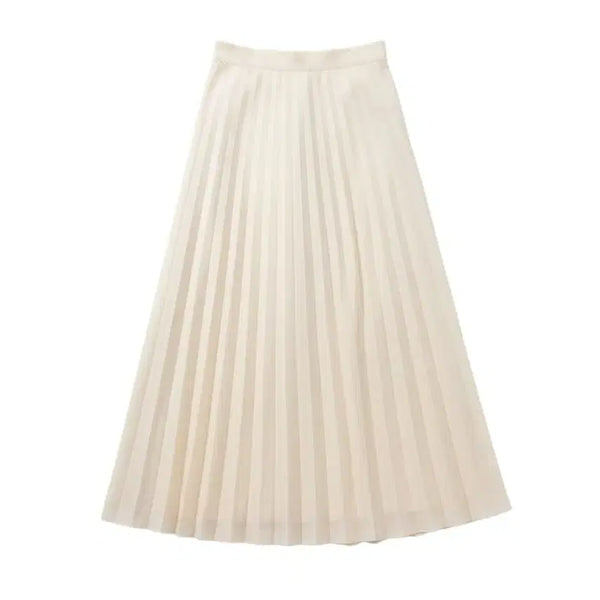 [BUNJANG] Women's Black Label Back-Banded Pleated Skirt / 여성F/ 국내제작 블랙라벨 뒷밴딩 플리츠 스커트