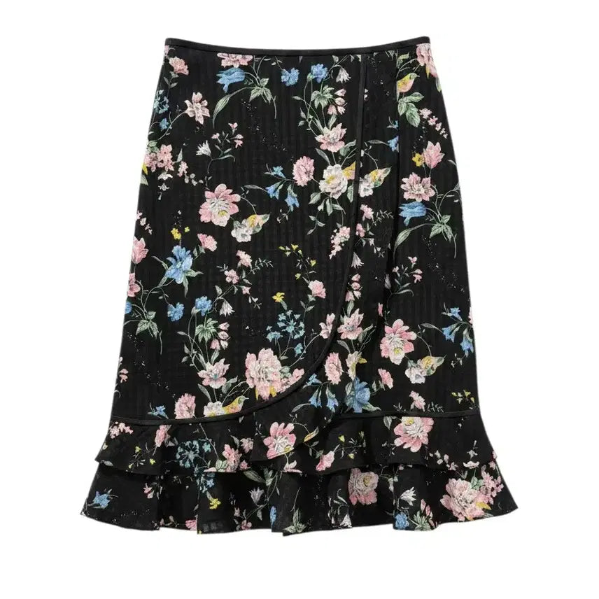 [BUNJANG] Women's Floral Pattern Skirt / 여성76/ KDC깜 플로럴 패턴 스커트 백화점 정품 신품급 교회룩