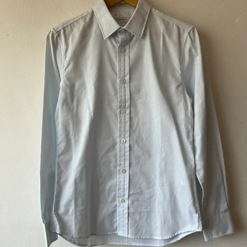 [BUNJANG] Customellow Men's Ice Blue Cotton Long Sleeve Shirt Size 95 / 커스텀멜로우 남성 아이스블루 코튼긴팔셔츠 95