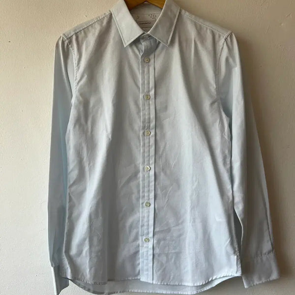 [BUNJANG] Customellow Men's Ice Blue Cotton Long Sleeve Shirt Size 95 / 커스텀멜로우 남성 아이스블루 코튼긴팔셔츠 95