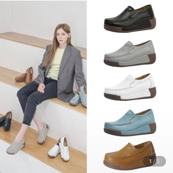 [BUNJANG] Olli Genuine Leather Jane Comfort Shoes (240) / 올리 소가죽 제인 컴포트슈즈 240