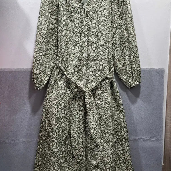 [BUNJANG] Thursday Island Floral Print Long Dress / 써스데이아일랜드 잔꽃 패턴 롱 원피스 S