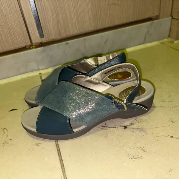 [BUNJANG] Landmaster Cross Strap Sandals (240) / Landmaster 크로스 스트랩 샌들 240