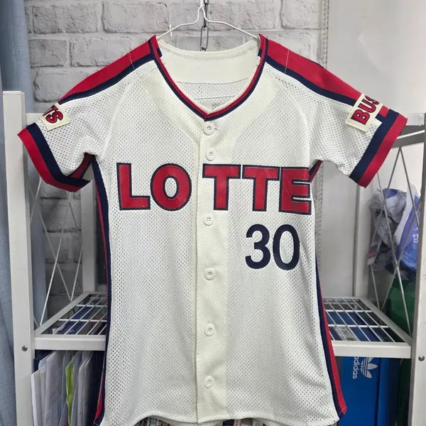 [BUNJANG] Lotte Giants Custom Old Women's Baseball Uniform / 롯데자이언츠 유니폼 슬림55 커스텀 올드 여성 야구유니폼 WN08