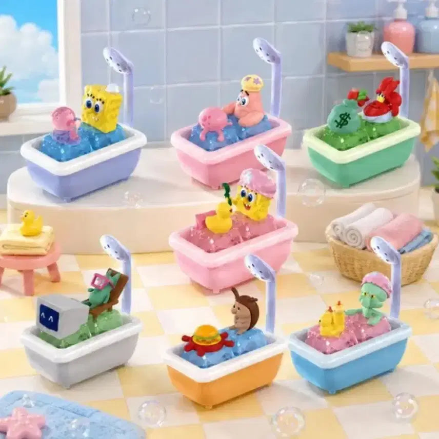 [BUNJANG] SpongeBob SquarePants SpongeBob & Plankton Keycap Keychain (Sealed) / 스폰지밥 키캡 키링 플랑크톤 미개봉