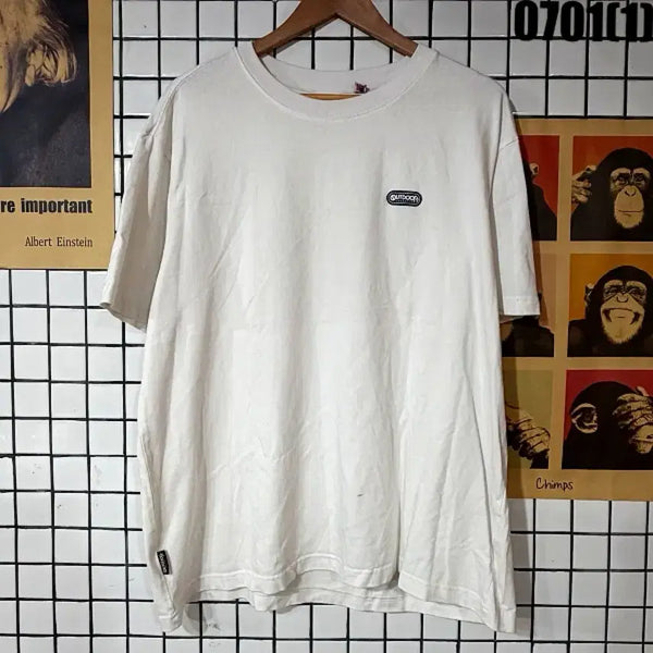 [BUNJANG] Outdoor Short-Sleeve T-Shirt White XL / 아웃도어 반팔 티셔츠 화이트 XL