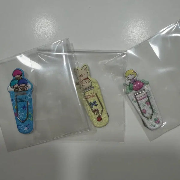 [BUNJANG] Sanrio Classic 2014 Reprint Bookmark Bundle Set - Goropikadon, Jashikibuta, Buttonnose / 산리오 고전 2014 복각 북마크 고로피카돈, 자시키부타, 버튼노즈 일괄