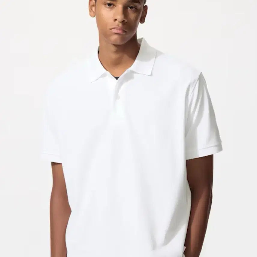 [BUNJANG] Uniqlo Dry Pique Polo Shirt (Short Sleeve) White Men's S / 유니클로 드라이피케폴로셔츠(반팔) 화이트 S사이즈 새 상품