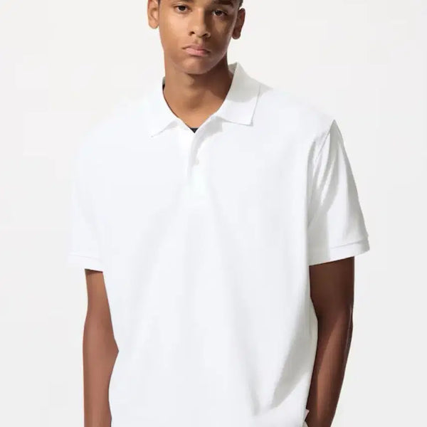[BUNJANG] Uniqlo Dry Pique Polo Shirt (Short Sleeve) White Men's S / 유니클로 드라이피케폴로셔츠(반팔) 화이트 S사이즈 새 상품