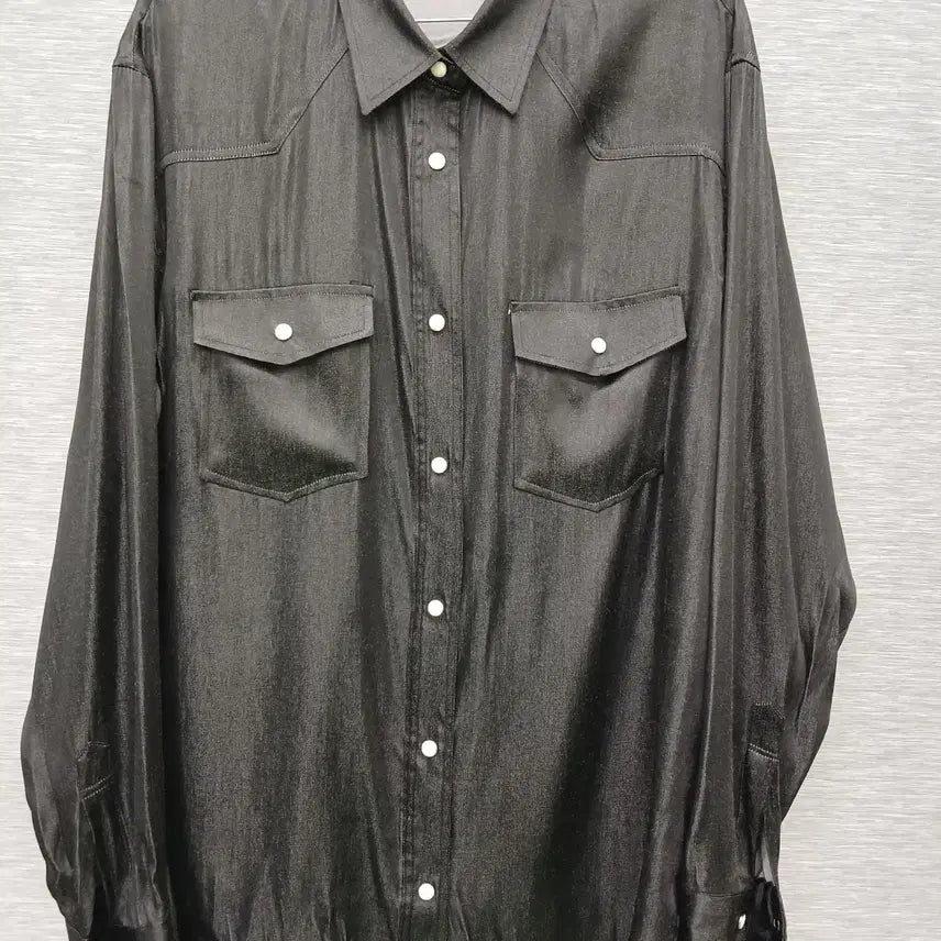 [BUNJANG] 5673 Volante Silk Blend Shirt / 5673 볼란테 실크혼방 셔츠 1