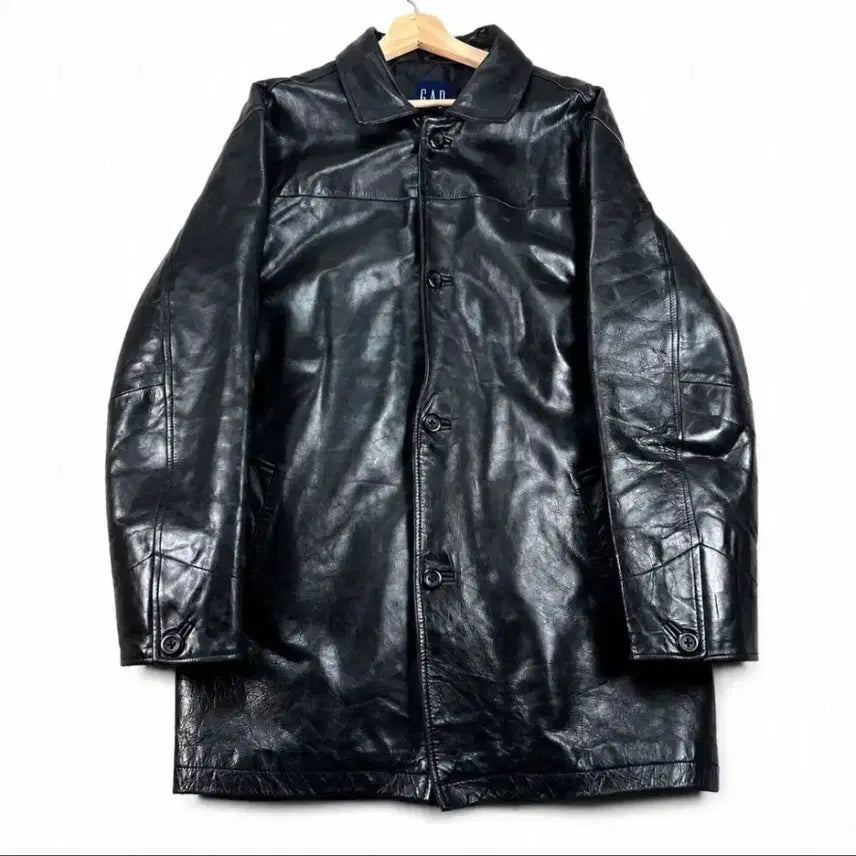 [BUNJANG] Old Gap Leather Car Coat L / 올드 갭 레더 카코트 L