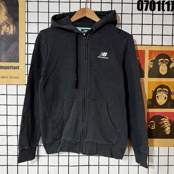 [BUNJANG] New Balance Hoodie Charcoal Size 90 / 뉴발란스 후드집업 챠콜 90