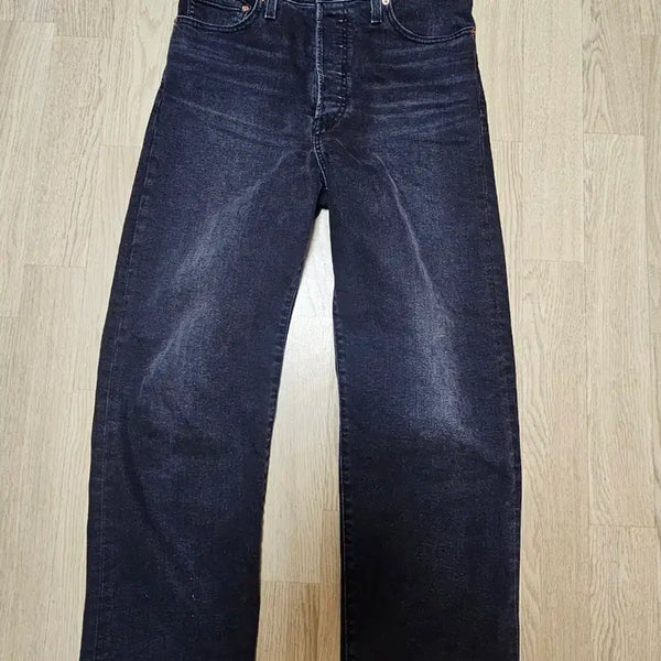 [BUNJANG] Levi's 501 Vintage Black Straight Fit Denim Jeans / 리바이스 501 빈티지 스트레이트 29 블랙 데님