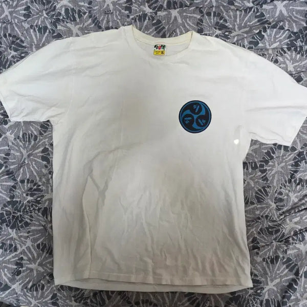 [BUNJANG] BAPE x Mitsudomoe T-Shirt White XL / 베이프 미츠도모에 티셔트