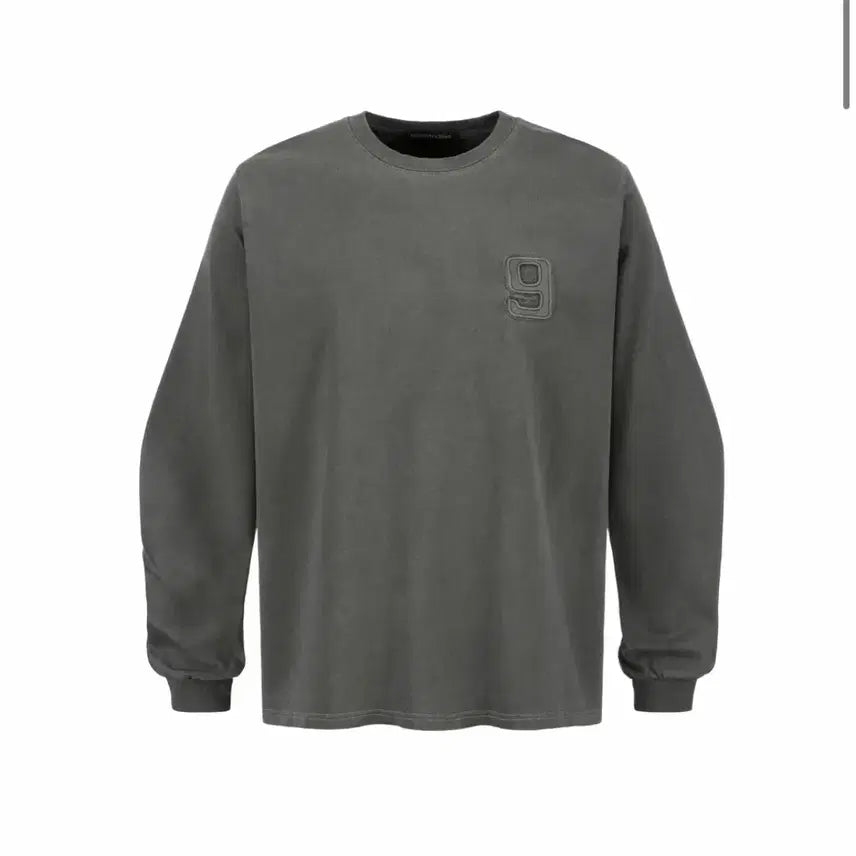 [BUNJANG] 9999 Archive 9 Logo Long Sleeve Charcoal / [3] 9999아카이브 9로고 롱슬리브 차콜