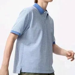 [BUNJANG] Uniqlo JW Anderson Stripe Short Sleeve Polo Shirt XL / 유니클로 JW 앤더슨 스트라이프 반팔 카라티 XL