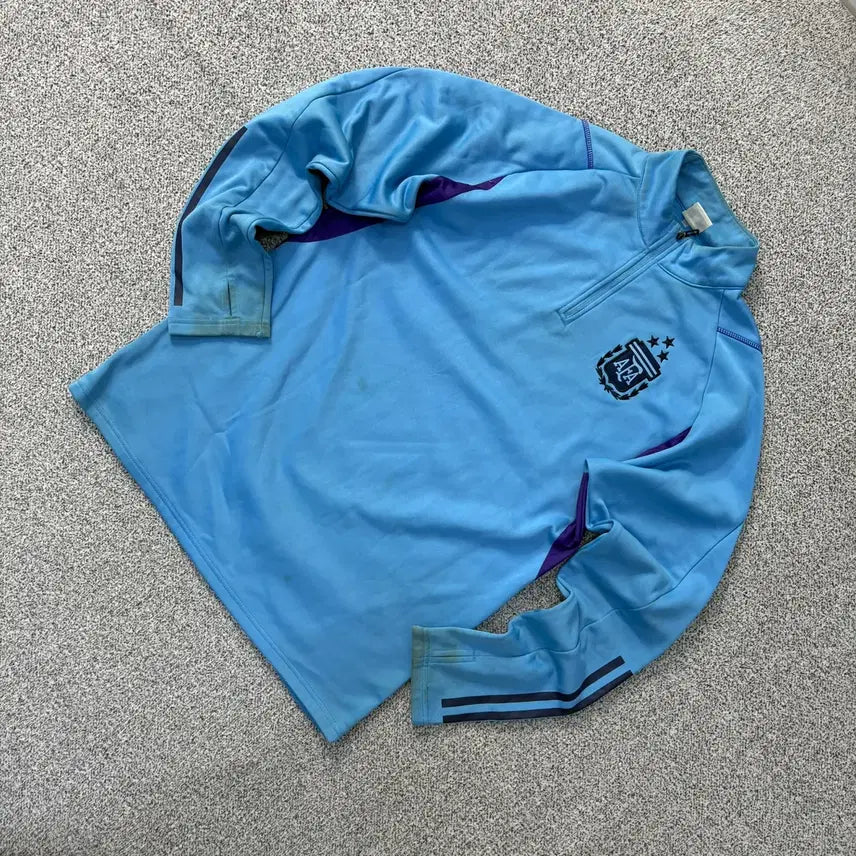 [BUNJANG] Argentina Half-Zip Long-Sleeve T-Shirt / 실측화인 아르헨티나 반집업 긴팔티 0701J1