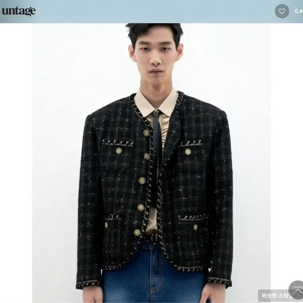 [BUNJANG] UnTage Bouclé Tweed Jacket (Sealed New) / 언티지 부클레 트위드 자켓(미개봉 새상품)