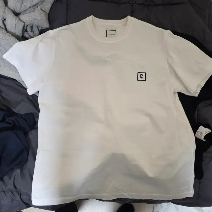 [BUNJANG] Wooyoungmi Back Logo White T-Shirt Size 48 / [48]새상품급 우영미 백로고 화이트 반팔