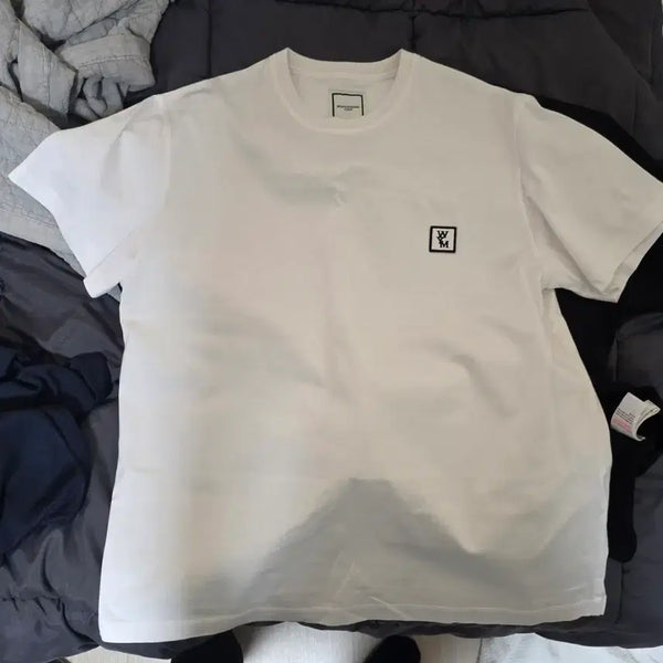 [BUNJANG] Wooyoungmi Back Logo White T-Shirt Size 48 / [48]새상품급 우영미 백로고 화이트 반팔