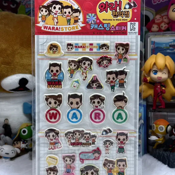 [BUNJANG] Vintage Stationery Convenience Store Casting Sticker Red Version / 고전문구 와라! 편의점 캐스팅 스티커 Red Ver.