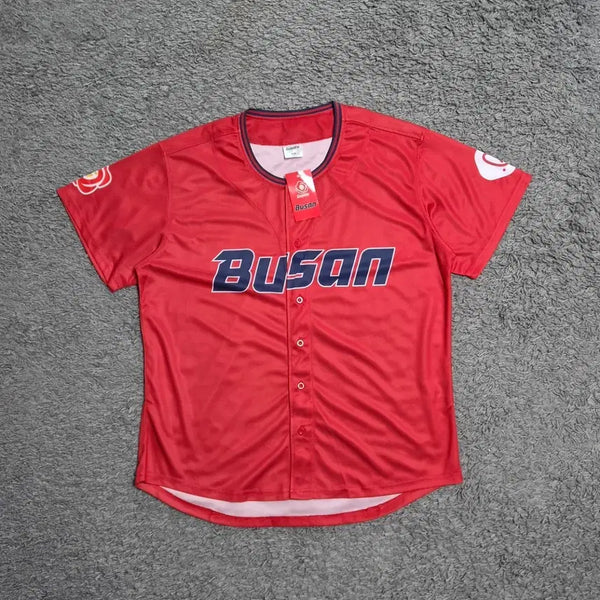 [BUNJANG] Lotte Giants Dongbaek KBO Baseball Jersey Replica XL / XL)롯데자이언츠 동백 유니폼 KBO 야구 져지 레플리카 부산