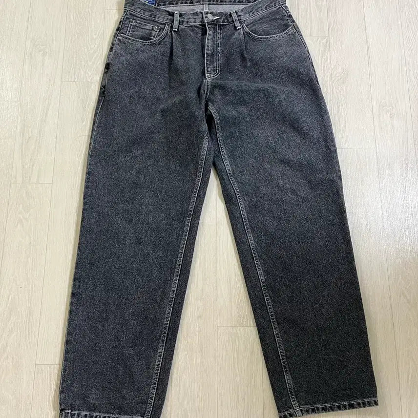 [BUNJANG] DEMIL LOT.023 Californian Wide Washed Black Jeans 34 / 데밀 LOT.023 캘리포니안 와이드 블랙 34사이즈