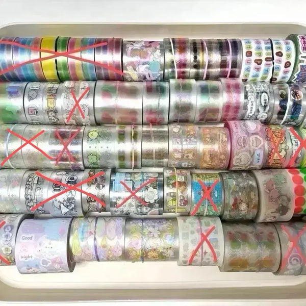 [BUNJANG] Kiss-Cut Masking Tape Set / 키스컷마테처분)) 통마테 골라담기 (선택or랜덤) 마스킹테이프