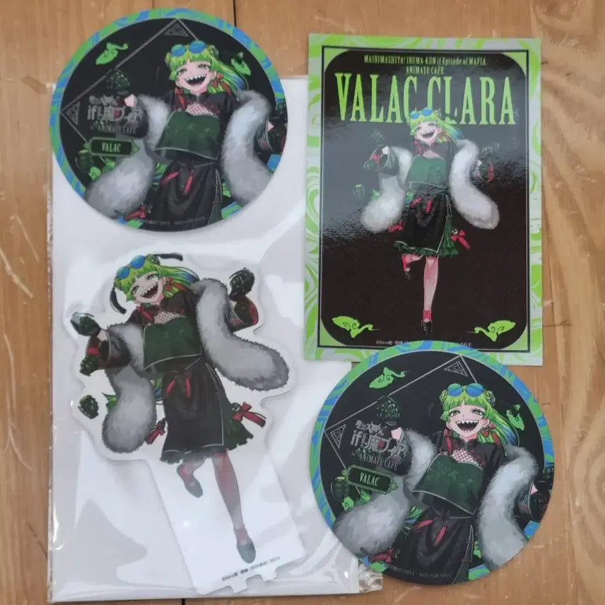 [BUNJANG] The Devil Judge Anime Cafe Clara Acrylic Stand & Coaster Postcard Bonus Set / 악입문 마피아 애니메이트 콜라보카페 클라라 아크릴스탠드 코스터 엽서 특전