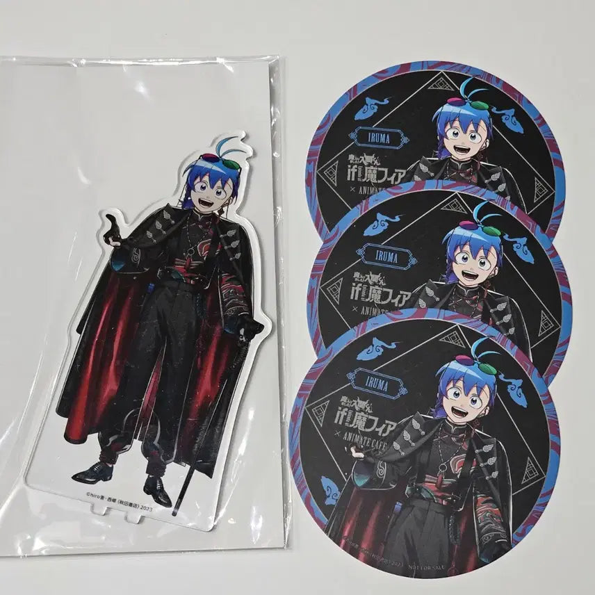 [BUNJANG] Mairimashita! Iruma-kun Animate Collaboration Cafe Acrylic Stand & Coaster Special Set / 악입문 마피아 애니메이트 콜라보카페 이루마 아크릴스탠드 코스터 특전