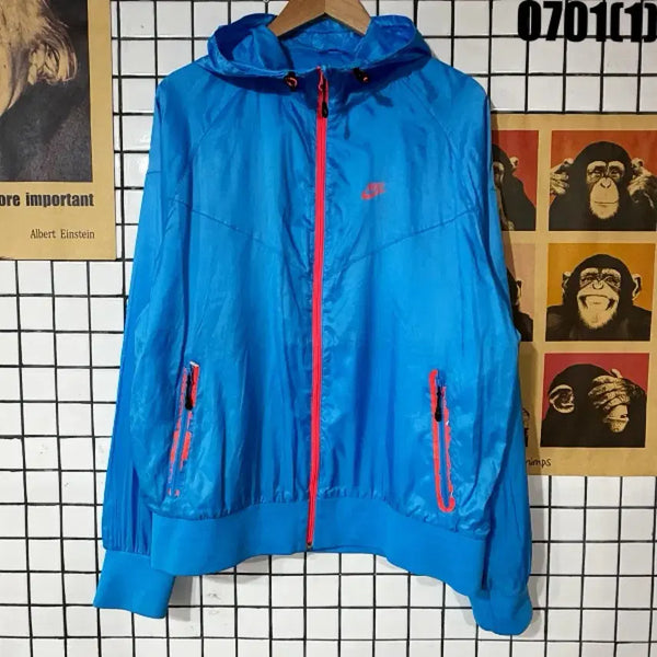 [BUNJANG] Nike Windbreaker Blue/Pink 110 / 나이키 바람막이 블루 핑크 110
