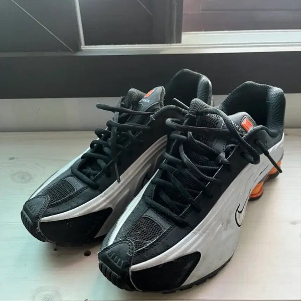 [BUNJANG] Nike Shox R4 Black/Orange US 8.5 / 나이키 샥스 R4 블랙/오렌지 265mm