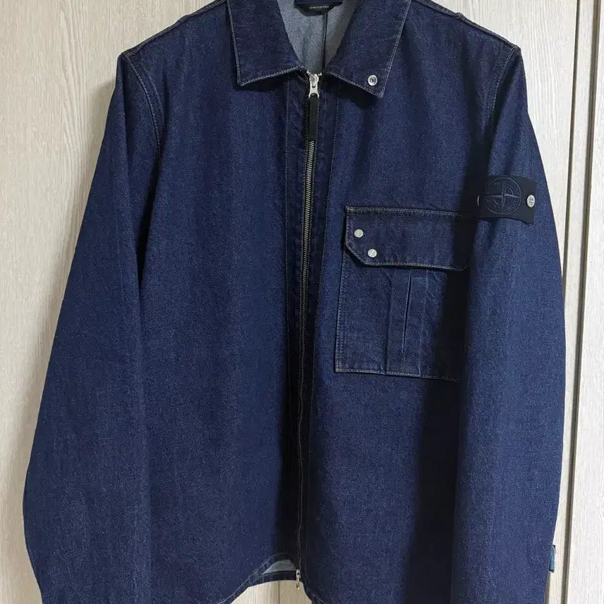 [BUNJANG] Stone Island Denim Overshirt Jacket XL / 스톤아일랜드 데님 오버셔츠 자켓 XL 새상품