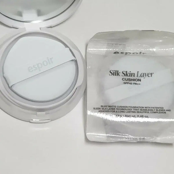 [BUNJANG] Espoir Silk Skin Layer Cushion SPF 30 PA++ (Shade 21 Ivory) - New / 새상품) 에스쁘아 실크 스킨 레이어 쿠션 21호 아이보리