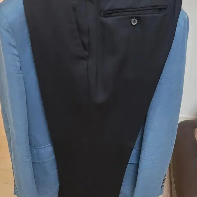 [BUNJANG] Solid Homme Black Wool Slacks Trousers / 본 BON 솔리드옴므 블랙 슬렉스 정장바지