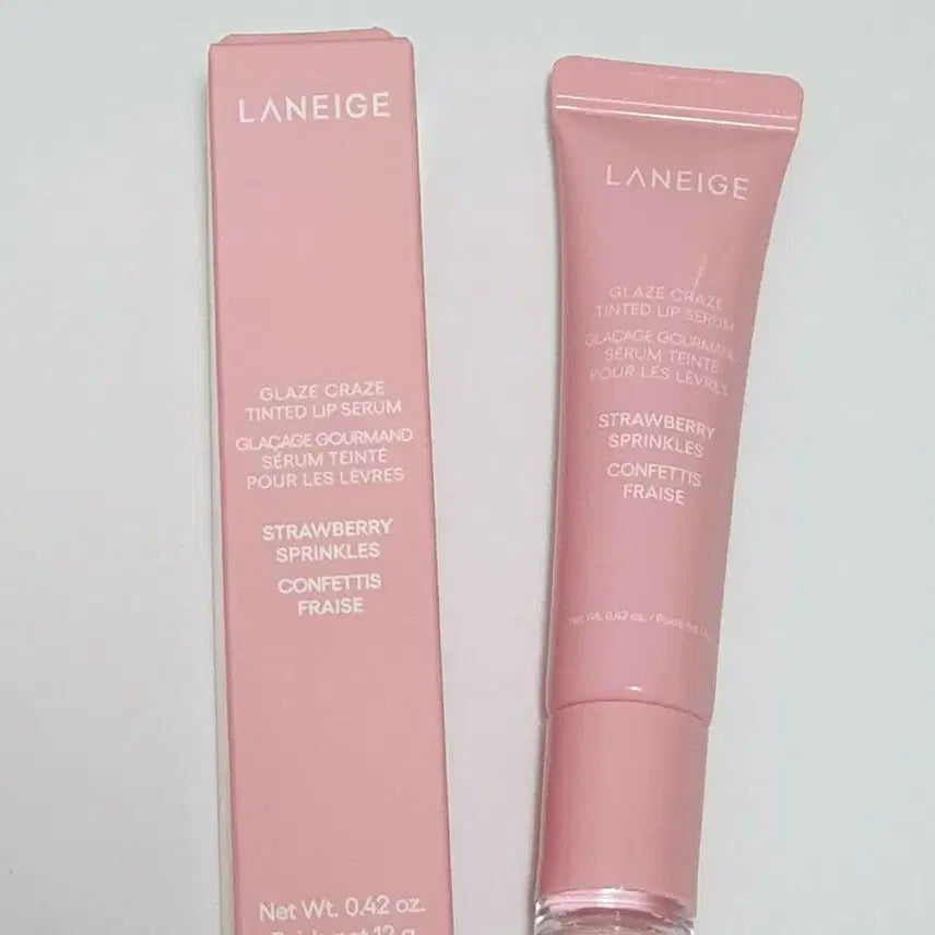 [BUNJANG] Laneige Strawberry Sprinkle Glazed Tinted Lip Serum / 라네즈 스트로베리 스프링클 글레이즈 틴티드 립세럼