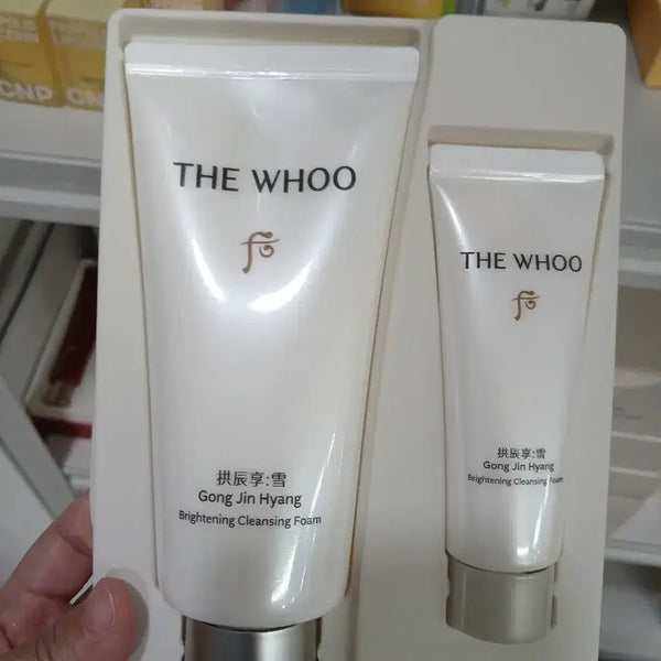 [BUNJANG] The History of Whoo Gongjinhyang Brightening Cleansing Foam Set / 더후 공진향 브라이트닝 클렌징 폼 2종 세트