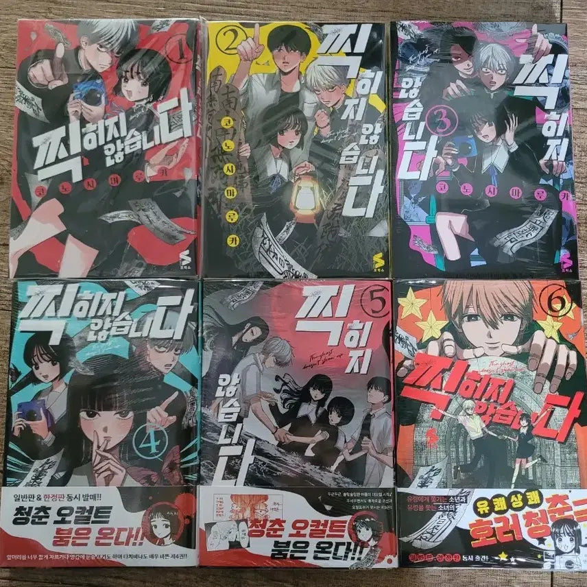 [BUNJANG] Tzikhaji Anhseumnida (Don't Take Pictures) Complete Manga Set Volumes 1-6 / 찍하지 않습니다 1-6권 세트
