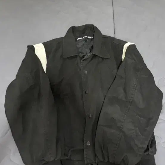 [BUNJANG] LORD JOHN GREY Black Varsity Jacket (L) / 로드존그레이 블랙 바시티 자켓 L