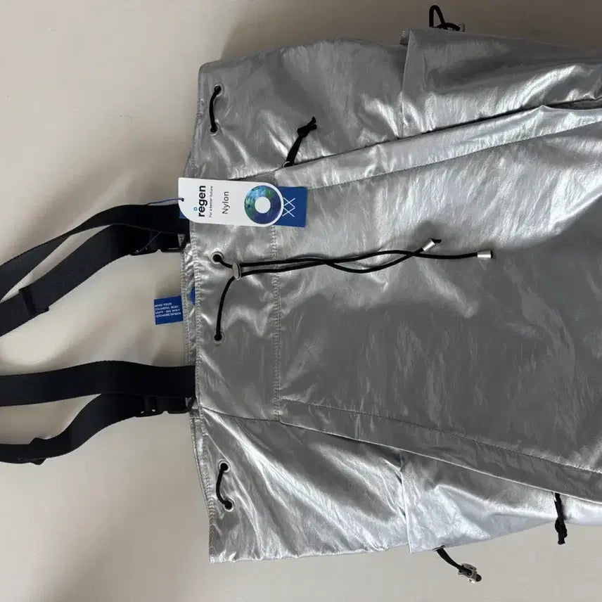 [BUNJANG] Zabag Two-Way Tote & Backpack Silver / 새상품 자브백 투웨이 토트&백팩 실버